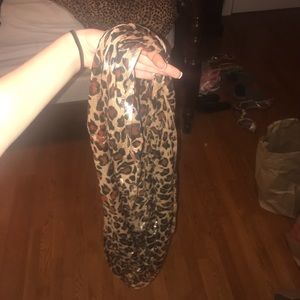 Animal Print Shiny Infinity Loop Scarf